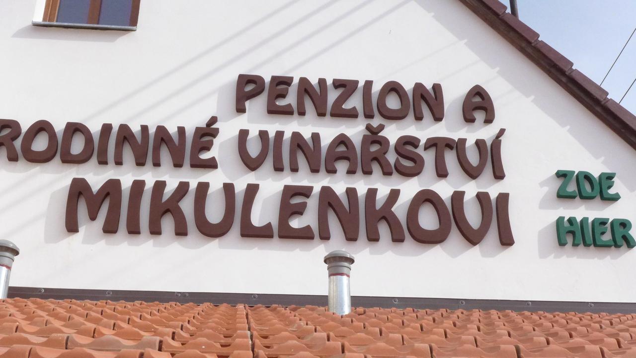 Rodinné vinařství Mikulenkovi Velke Zernoseky Exterior foto